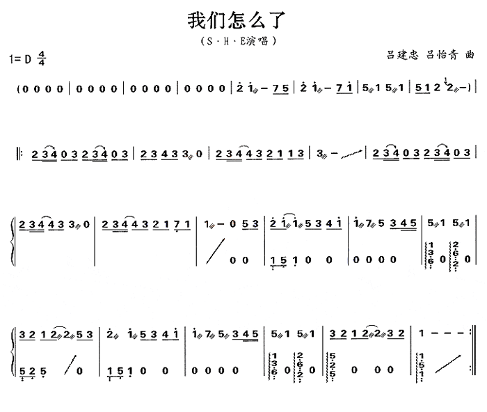 中国乐谱网——【古筝】我们怎么了