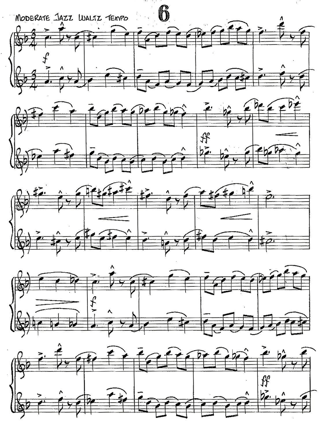 中国乐谱网——【萨克斯谱】Jazz Conception For Saxophone Duets - 6（二重奏）
