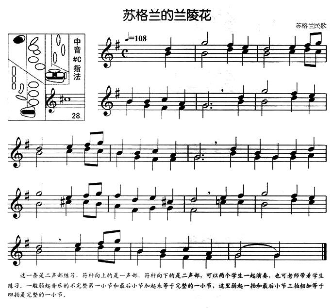 中国乐谱网——【萨克斯谱】苏格兰的兰陵花（二重奏）