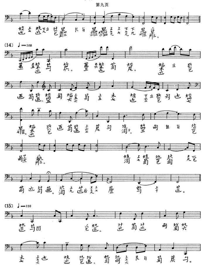 中国乐谱网——【古筝】阳春