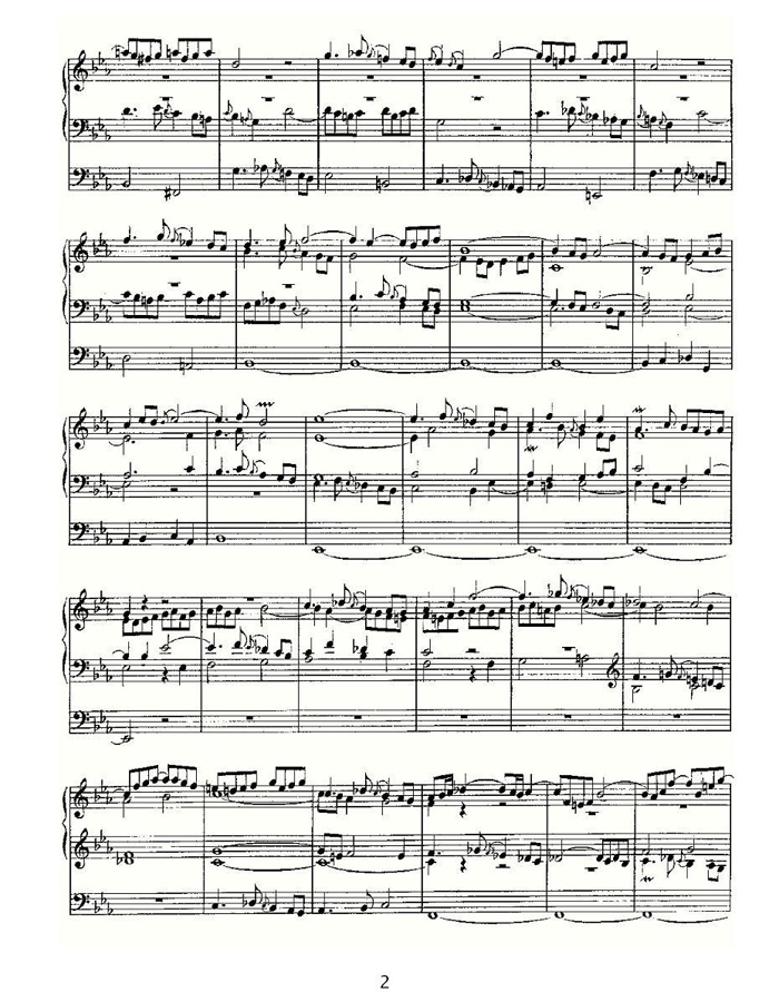 中乐谱网——【其他乐谱】Fantasia and Fugue in C Minor (with incomplete fugue)--BWV 562 2