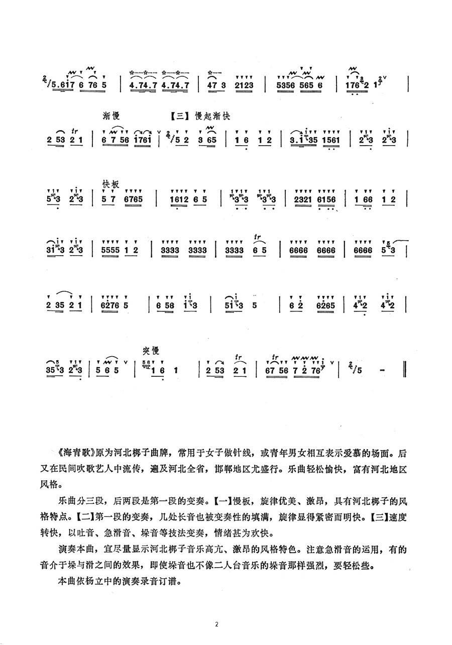 中国乐谱网——【笛箫曲谱】海青歌2