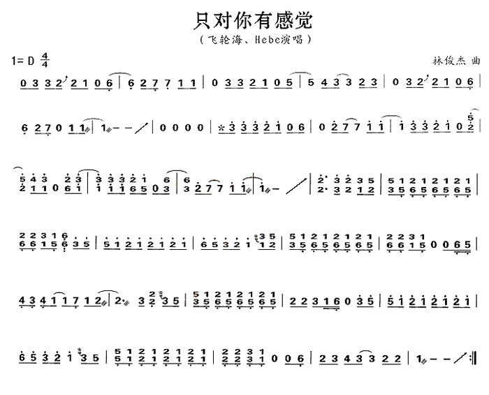 中国乐谱网——【古筝】只对你有感觉