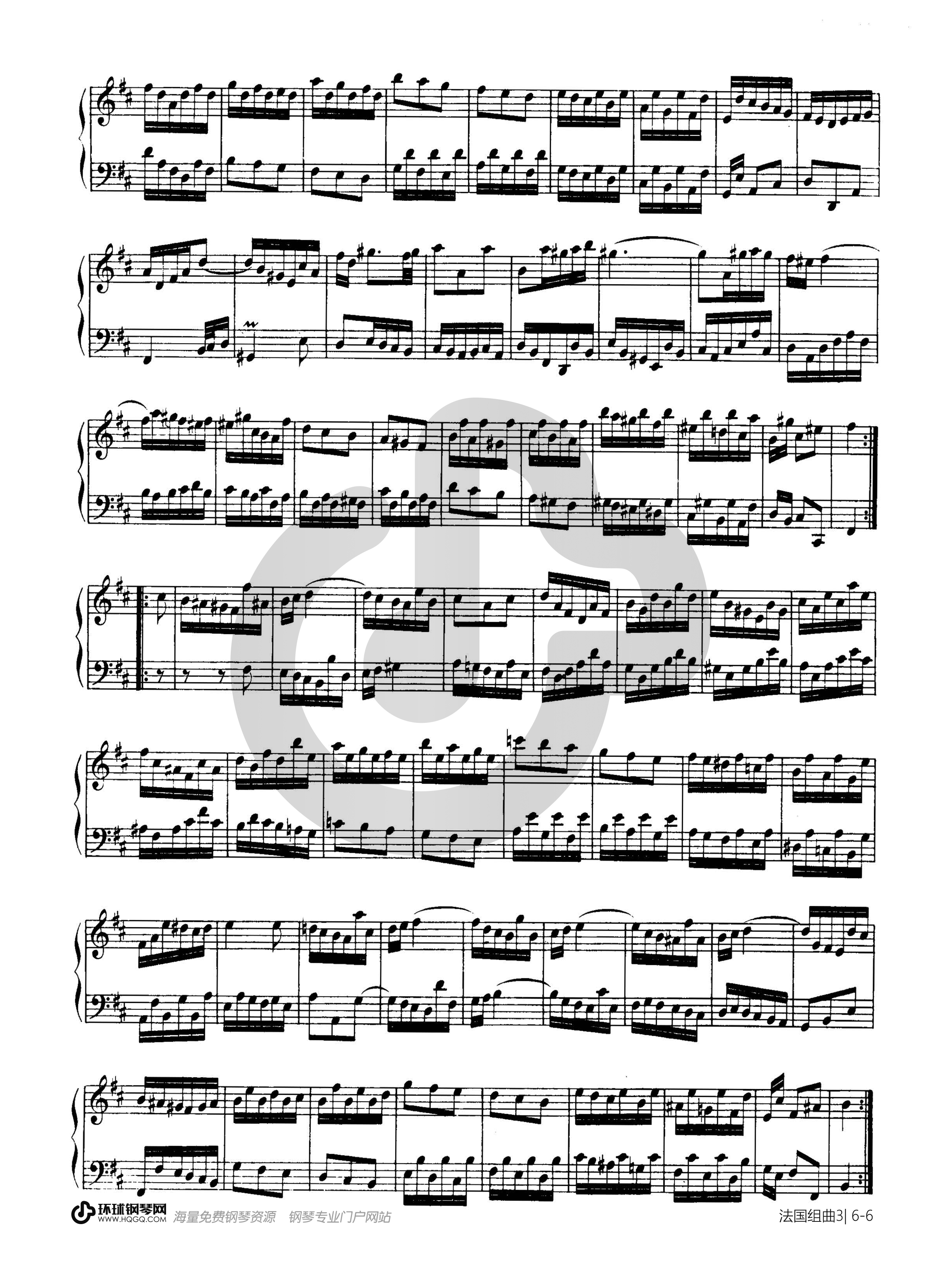 第三首BWV 814（选自《法国组曲》）