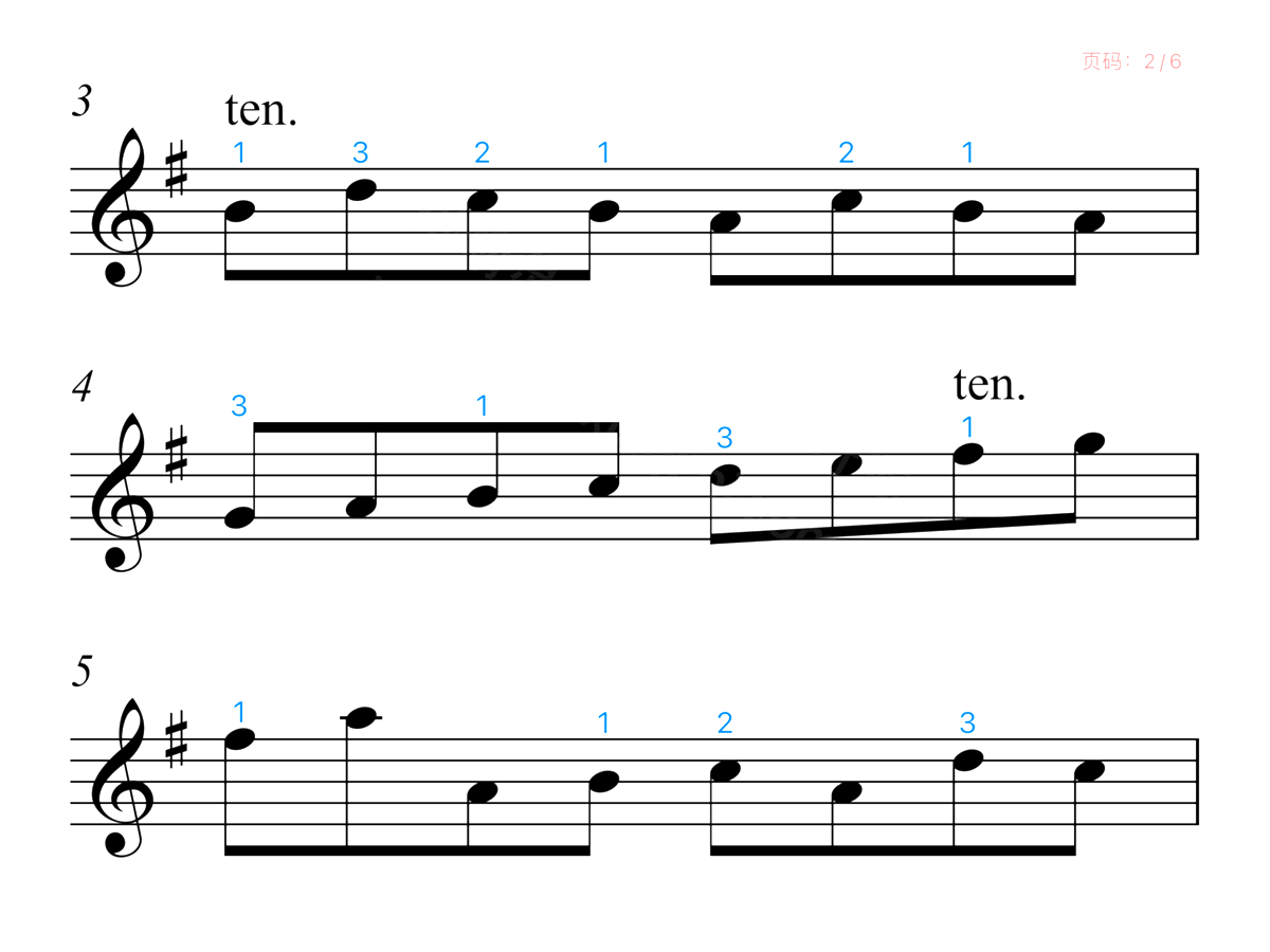 中音协小提琴考级1级练习曲2-No.16_2乐谱