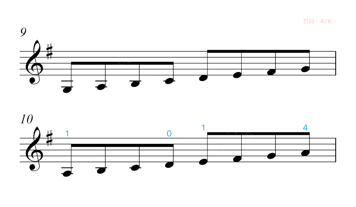 中音协小提琴考级1级练习曲2-No.16_4乐谱